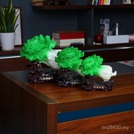Creative Crafts Car Baicai Imitation Jade Furniture Until Opening to Baicai Gifts Cabbage Decoration