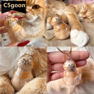 C5GOON 1/6pcs Kawaii Cat Hair Storage Box Transparent Pet Hair Keepsake Pendant for Pet Memorial Hea