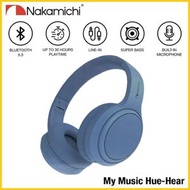 NAKAMICHI - (藍色) Nakamichi My Music Hue-Hear 無線藍牙可折疊頭帶式耳機