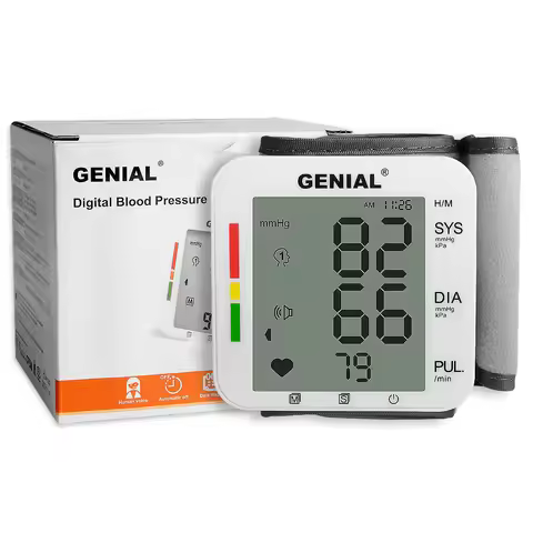Wrist Blood Pressure Monitor Bp Monitor Large LCD Display Blood Pressure Machine Adjustable Wrist Cu