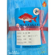 Jaring Ikan 0.30mm x 3-1/2" (89mm) x 100MD x 100yds Pukat tangsi ikan | Isi kosong | Mata Tegak YOKO