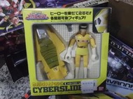 電磁戰隊 黃 cyberslide 可動人偶