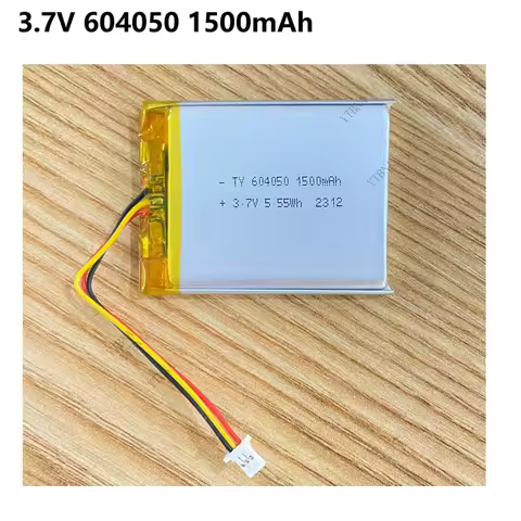 604050 3.7V 1500mAh Lithium Polymer Rechargeable Battery With Thermistor 3 Pin Plug for Air Purifier