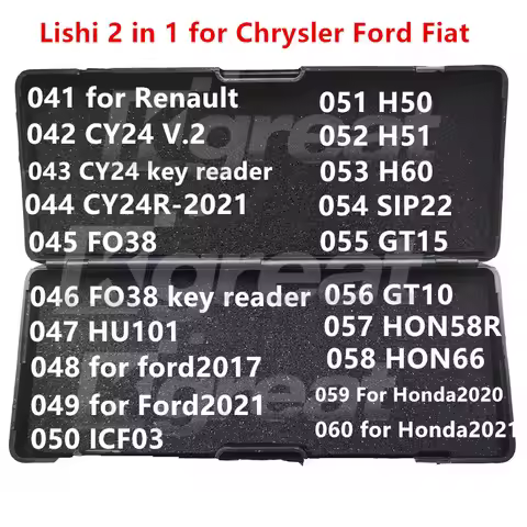 041-060 Lishi 2 in 1 CY24 CY24R CY24 Truck FO38 HU10 ICF03 H50 H51 H60 SIP22 GT15 GT10 HON58R HON66