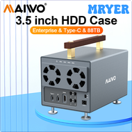 MRYER MAIWO 4 Bay Hard Drive Docking Station SATA To Type-C 10Gbps External HDD Docking for 3.5 Inch HDD/SSD Station Support 88TB Hdd JNSRT