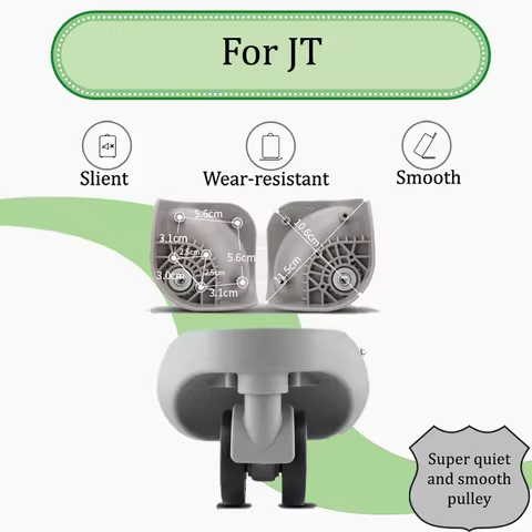 For JL-093/094 Replacement Wobbly Wheels Durable Luggage Casters - Heavy Duty Smooth Rolling 5 Minut