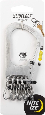 Nite Ize Keyrack Carabiner Key Chain Keyrack Slidelock Stainless