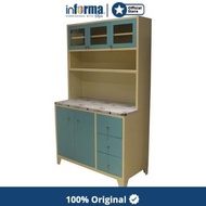 Informa - Kabinet Dapur - Lennox Kabinet Dapur Metal - Biru