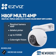EZVIZ H80F MULTI 4MP MULTI 2K+ TRIPLE-LENS 2 WAY AUDIO COLOR NIGHT WIFI CAMERA FREE MICRO SD 512GB