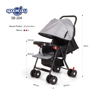 STROLLER SPACE BABY REVERSIBLE STIR 2 ARAH SB 6212 UKURAN XL