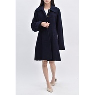 ((L) la debe tana Textured Non-Woven Blue Jacket Second-Hand Clothes