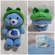 Authentic Care Bears Grumpy Bear in Frog Hoodie Plush Soft Toy