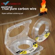 HUIPIAO 50M 100M Carbon Fiber Fluorocarbon Fishing Line Single Thread Lead Seawater Fishing Line