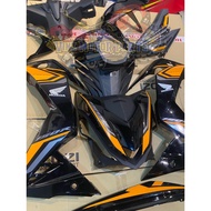 honda rs 150 r coverset rs 150 hitam oren
