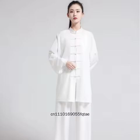Men's & Women's Cotton Linen Tai Chi Uniform Martial Arts Kung Fu Suit For Bagua Zhang & Baduanjin P