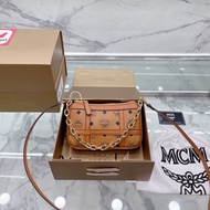 Mcm Mahjong Bag Cowhide Ladies Shoulder Bag Messenger Bag