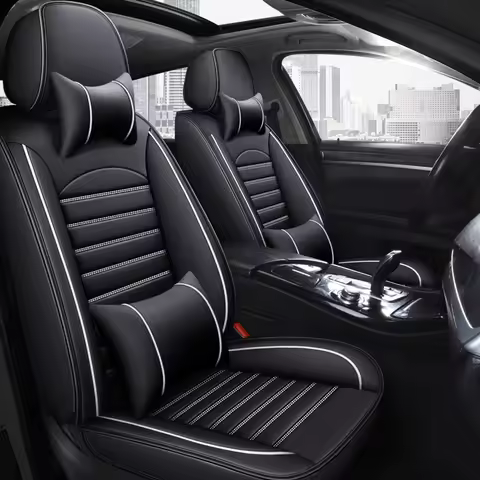 Universal PU Leather Car Seat Cover For toyota raize mercedes ml w164 bmw e91 touring corolla 2015 g