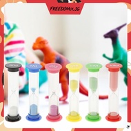 [Freedom01.sg] 6pcs/Set Teeth Brushing Sandglass Timer Time Management 0.5/1/2/3/5/10 Minute Desktop