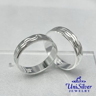 Unisilver 925 Sterling Silver Wedding Band Ring (WR178-1001)