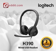 LOGITECH H390 WIRED HEADSET FOR PC/LAPTOPSTEREO HEADPHONES WITH NOICE CANCELLING MICUSB-A