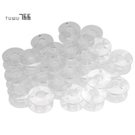 25 Clear Plastic Sewing Machine Bobbins Fits Singer Brother Janome Toyota