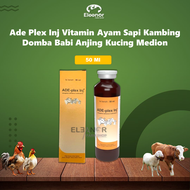 Ade Plex Inj 50 ml Medion Vitamin Ayam Sapi Kambing Domba Babi Anjing Kucing