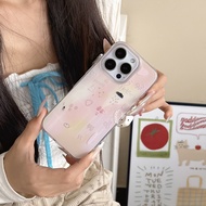Pink Sakura Phone Case for iPhone 16 Promax 15 Promax 11 12 13 Mini 14plus 11 Pro Max X Xs XR XS Max