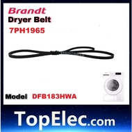 BRANDT DRYER BELT DFB183HWA 7PH1965 DFB183HWA BELT DFB183 BELT BRANDT 7PH1965
