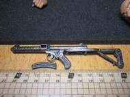 WB2二戰部門 美國黑幫1/6可卸折疊托衝鋒槍一把(似義力利黑手黨款) mini模型
