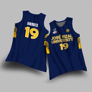 JOSE RIZAL UNIVERSITY JERSEY | JRU JERSEY NCAA | AMORES #19 | FULL SUBLIMATION