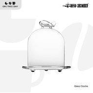 MHW-3BOMBER Glass Cloche แก้วครอบกาแฟ แก้วครอบเค้ก ฝาแก้วทรงโดม