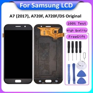 For Samsung Galaxy A7 (2017), A720F, A720F/DS LCD Display Touch Screen With Frame Replacement