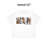 COCOLAB Golden Retriever "You Mean The World" Unisex Loose T-Shirt 100% Cotton