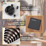 [chulisia] 9 Pieces Leather Circle Cutter Tool Set,Round Leather Cutting Dies,with Storage