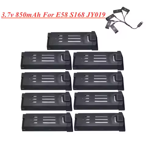 Upgraded 3.7V 850mAh Lipo Battery For E58 S168 JY019 RC Quadcopter Drone Parts 3.7v Rechargeable Bat