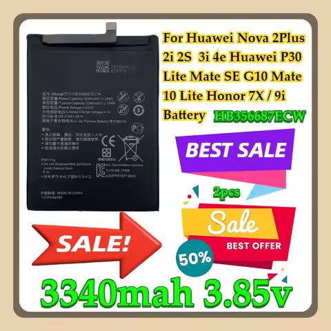 For Huawei Nova 2Plus 2i 2S 3i 4e Huawei P30 Lite Mate SE G10 Mate 10 Lite Honor 7X / 9i HB356687ECW