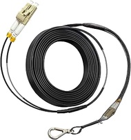 Bangun 30 Meters OM3 Fiber LC to LC Outdoor Armored Fiber Optic Cable, 10GB/Gigabit Multimode Fiber