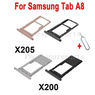 1Pcs For Samsung Tab A8 10.5" SM-X200 X205 Single Dual Memory SD Card +Sim Card Sim Tray Holder Sock