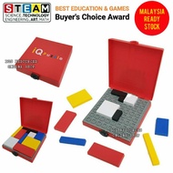 IQ PUZZLE MONDRIAN BLOCKS RED EDITION BRAIN TEASER GAMES FAMILY GAMES IQ GAMES BEST EDUCATION GAMES 