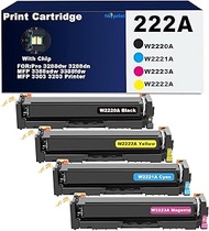 SkyPrint 222A Toner Cartridges High Capacity with Chip Compatible with HP W2220A W2221A W2223A W2222