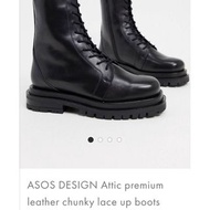 英國網站 ASOS 真皮 厚底 增高 軍靴馬丁鞋 Dr. Martens