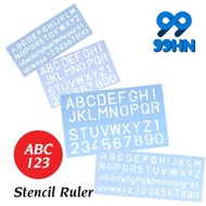 English Alphabet Stencil Ruler  ABC Ruler (STENCIL ALPHABET) / Pembaris Abc | 模板尺