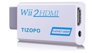TIZOPO Wii to HDMI Converter,Wii HDMI Adapter Output Video Audio HDMI Converter 1080P，with 3,5mm Aud