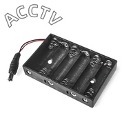 Size 6 AA Battery Case Holder Box For 6pcs Size AA Battery Case Storage Holder With DC2.1 Power Jack