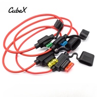 1Set Medium/Small Cars & Motorcycles Waterproof Fuse Holder‌ Socket and Car Blade Fuse 5A/10A/15A/20