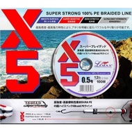 LEMAX X5 SUPER STRONG tali Memancing 100M Fishing Line