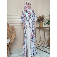IRIS RAFAEL Kaftan Leona | Dewasa | Chiffon | Floral Printed Design |