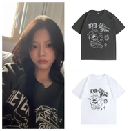 ILLIT Member Park Minju Printed Short-Sleeved Cotton T-Shirt
