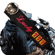 Embroidery Keychain Tag Lucky 777