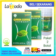 [ PAKET 2 Pcs ] Ash-Shihah Extract Green Coffee Kopi Hijau Green Coffe isi 60 kapsul -  Green coffee